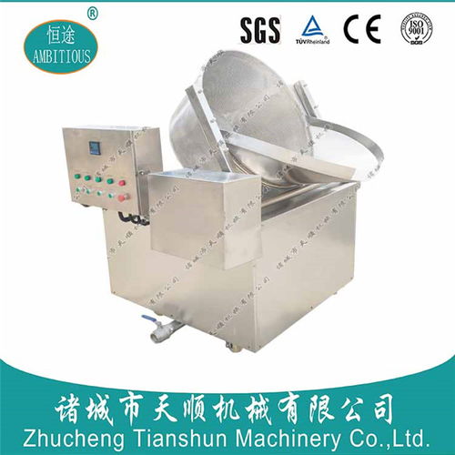 諸城天順機械 菏澤膨化食品帶攪拌油炸機